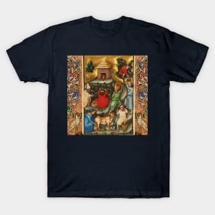 MEDIEVAL GRAPE VINEYARD HARVEST Antique Grapevine Miniature T-Shirt